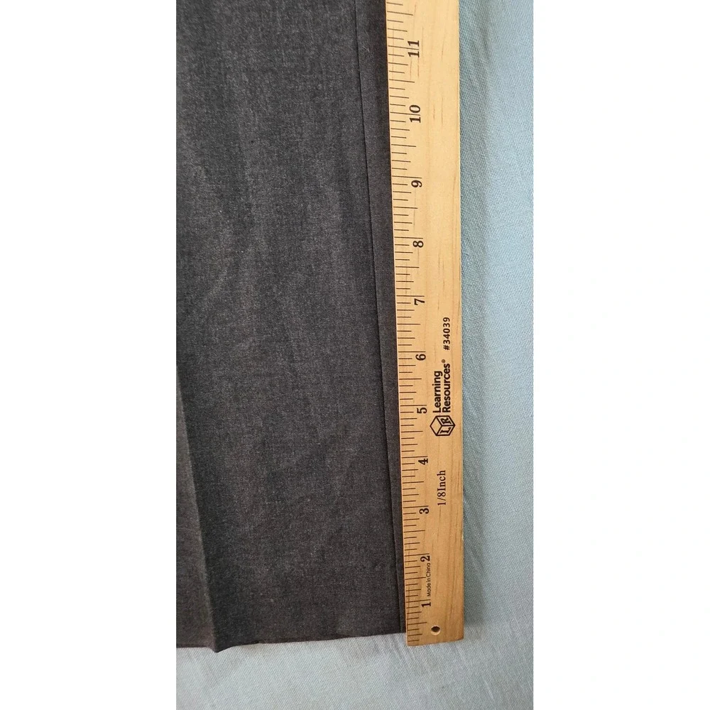 J.Ferrar Slim Fit Dress Pants Mens 34x30 Charcoal Gray Stretch Flat Front Trouse